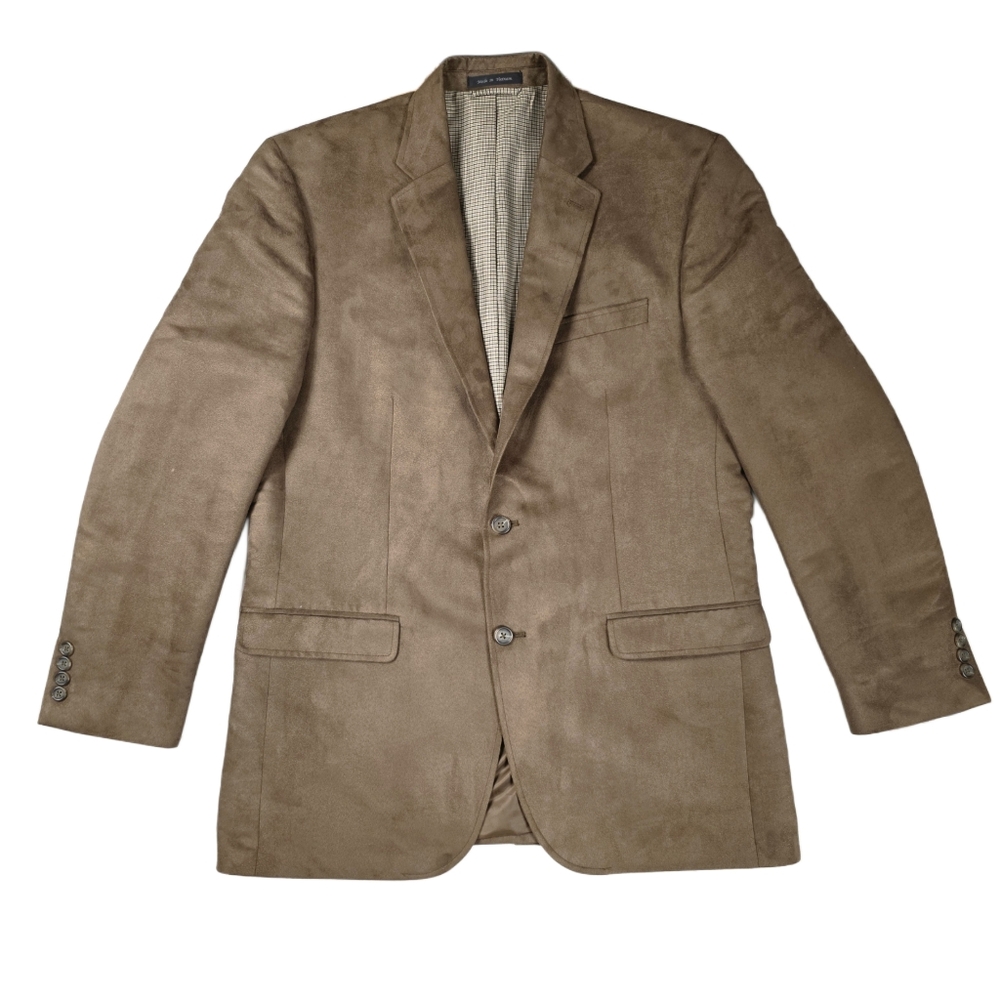 CHAPS FAUX SUEDE BLAZER JACKET